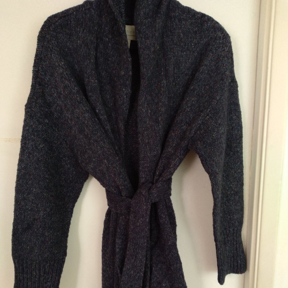 Nordstrom Hinge brand long sweater made in U.S.A